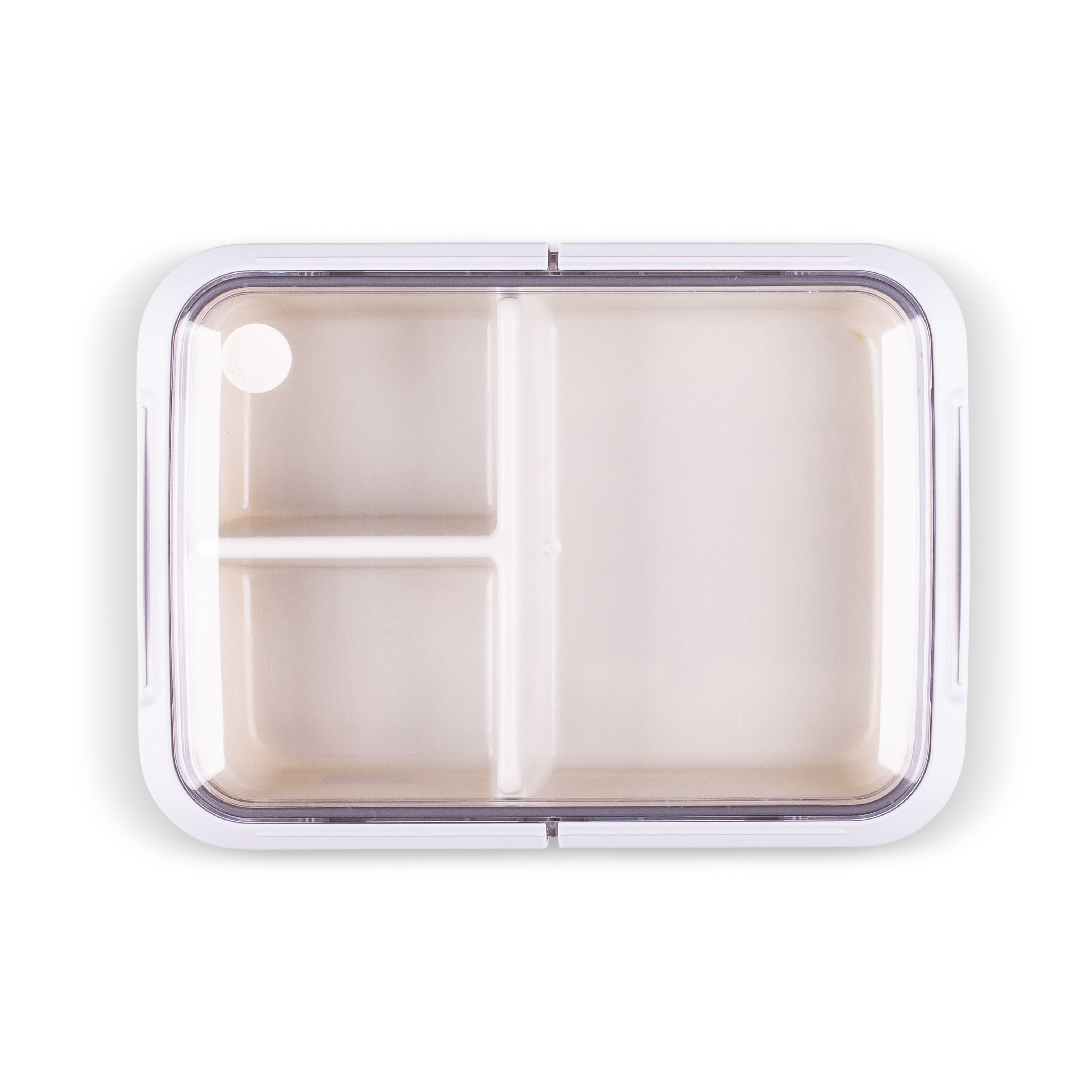 Russbe perfect seal bento lunch box Color Bone white 51oz clear spill proof  lid